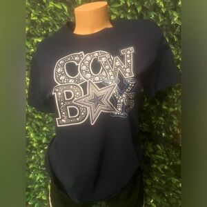 SALE NEW Dallas Cowboys Tee Custom Made Offers Welcomed Navy Blue Never Worn